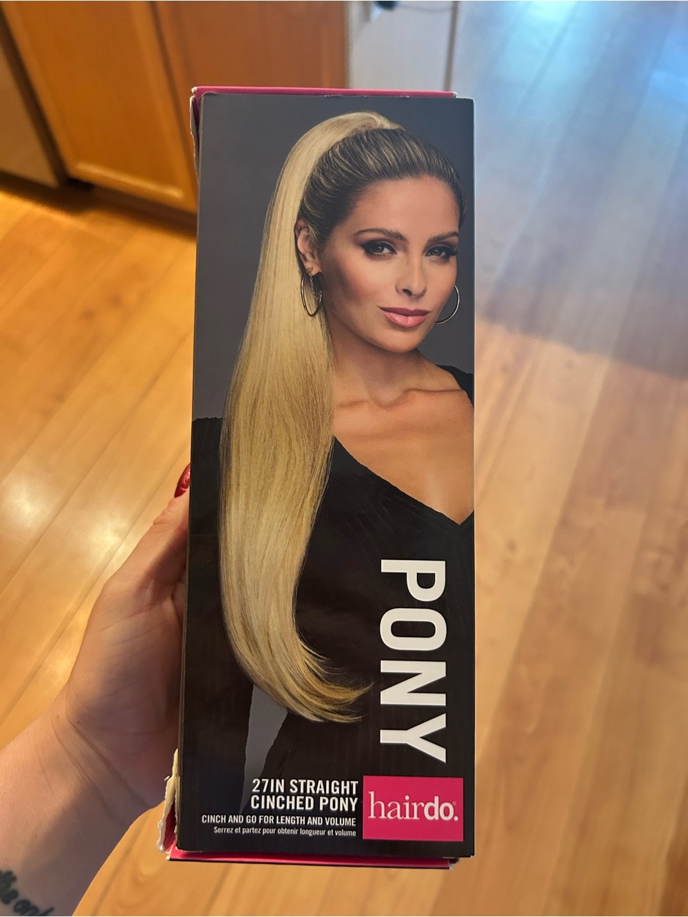 Hairdo 27-inch Straight Cinched Ponytail Clip-On - Blonde